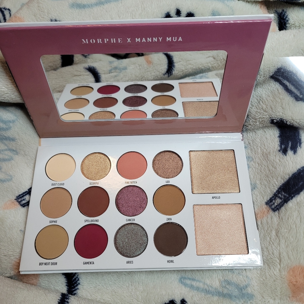 MANNY MUA x MORPHE Glam Palette SOLD OUT 28g total Eyeshadows/Highlighters NIP